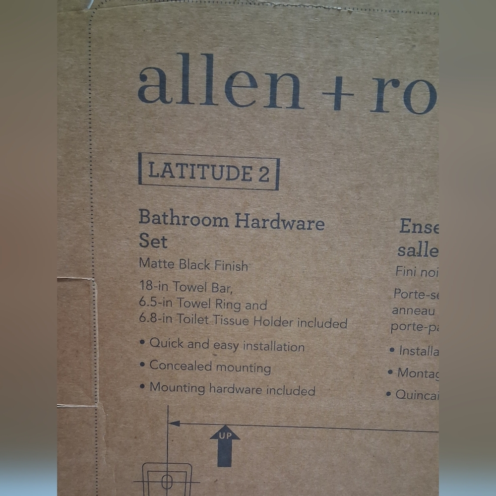 Allen + Roth Latitude Black Bathroom Accessory Set - Picture 3 of 3